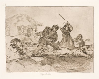 Pøbel (28) af Francisco de Goya