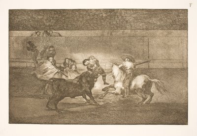 Pepe Illos død (3. komposition) af Francisco de Goya