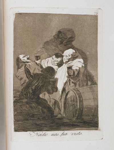 Tallerken fra Los Caprichos, 1797-1798 af Francisco de Goya