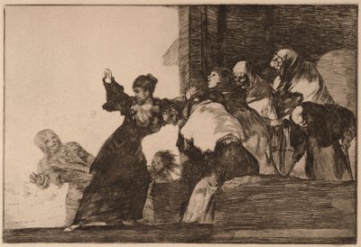 Fattig dårskab (Disparate pobre), fra serien Los Disparates af Francisco de Goya