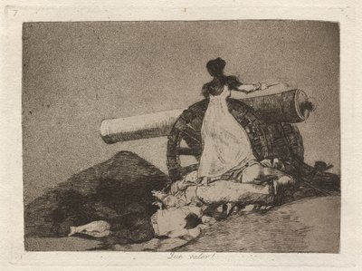 Que valor! (Hvilket mod!) af Francisco de Goya