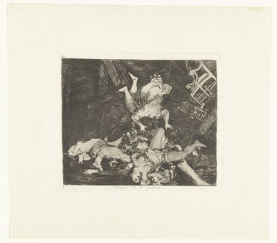 Ravages van de oorlog Krigens hærgen (titel på objekt) De gruwelen van de oorlog (serietitel) The Disasters of War (serietitel) af Francisco de Goya