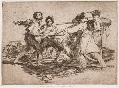 Med rette eller urette, fra serien Krigens rædsler af Francisco de Goya