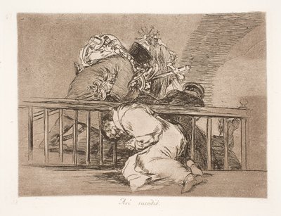 Sådan er det hændt (47) af Francisco de Goya