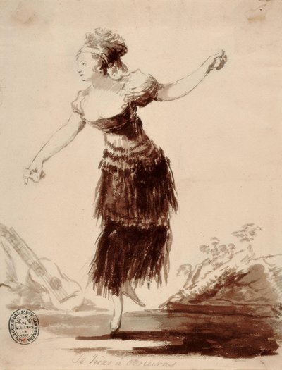 Se hizo a oscuras (Hun blev skabt af skyggen) af Francisco de Goya