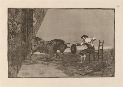 The Daring of Martincho in the Ring i Zaragoza af Francisco de Goya