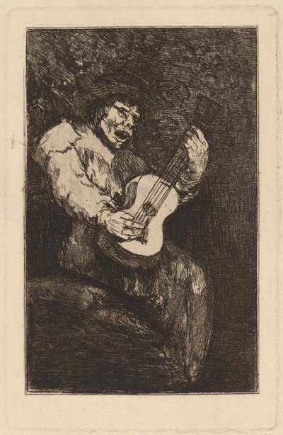 Den blinde sangerinde af Francisco de Goya