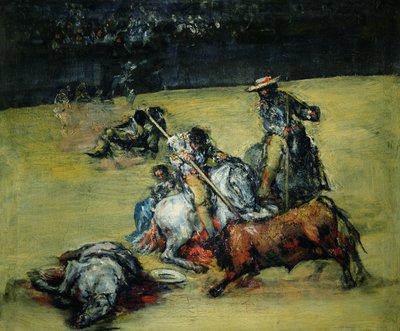 Tyrekampen, ca. 1825 af Francisco de Goya