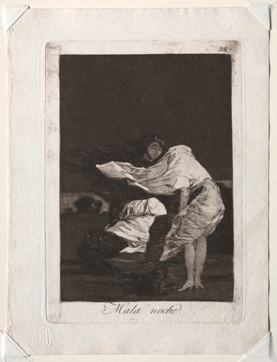 The Caprichos: A Bad Night af Francisco de Goya