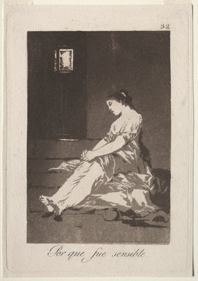 The Caprichos: Fordi hun var modtagelig, 1799. af Francisco de Goya