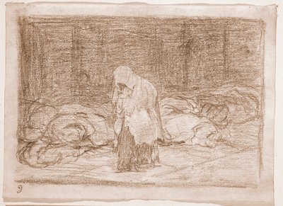The Disasters of War: Lighussenge (forberedende tegning af Francisco de Goya