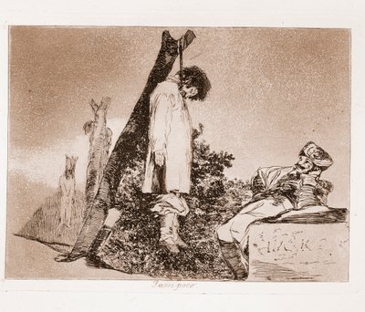 The Disasters of War: Der er intet håb (radering fra den forberedende tegning af Francisco de Goya