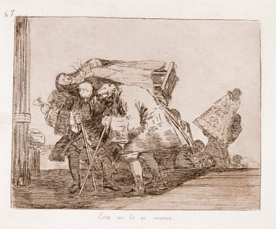 The Disasters of War: Dette er intet mindre (ætsning fra den forberedende tegning af Francisco de Goya