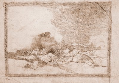 The Disasters of War: Det er derfor, du blev født (forberedende tegning af Francisco de Goya