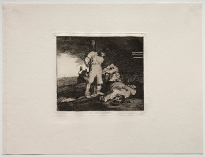 Krigens rædsler: Og der er ingen hjælp til det. af Francisco de Goya