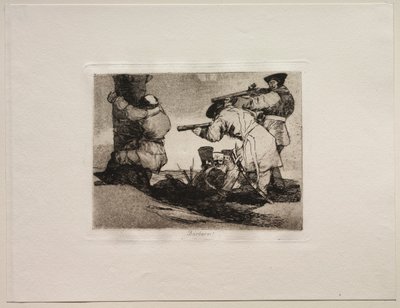 The Horrors of War: Barbarians!. af Francisco de Goya