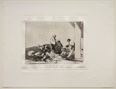 Krigens rædsler: Det nytter ikke at græde ud af Francisco de Goya