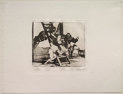 Krigens rædsler: Det er et svært skridt! af Francisco de Goya