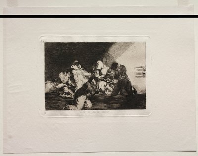 The Horrors of War: One Cant Look. af Francisco de Goya