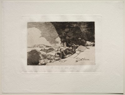 Krigens rædsler: Det samme andetsteds. af Francisco de Goya
