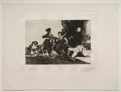 Krigens rædsler: Der er ikke tid nu. af Francisco de Goya