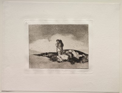 Krigens rædsler: Der er ingen til at hjælpe dem af Francisco de Goya