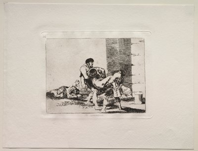 Krigens rædsler: Til kirkegården af Francisco de Goya