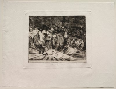 Krigens rædsler: Sandheden er død. af Francisco de Goya
