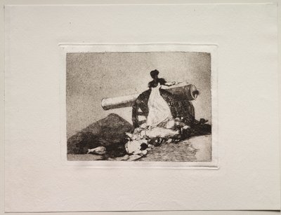 Krigens rædsler: Hvilket mod! af Francisco de Goya