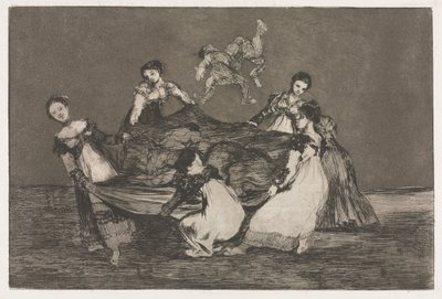 Ordsprogene: Feminin dårskab, 1864. af Francisco de Goya