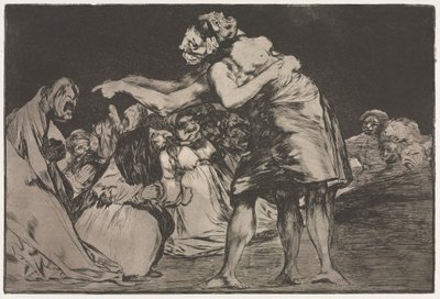 Ordsprogene: Ægteskabs dårskab, 1864. af Francisco de Goya