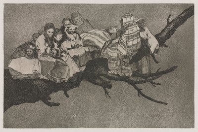 Ordsprogene: Latterlig dårskab, 1864. af Francisco de Goya