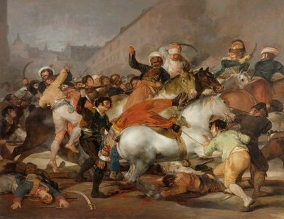 Den anden maj, 1808 eller Mamelukkernes anklage, 1814 (efter restaurering) af Francisco de Goya