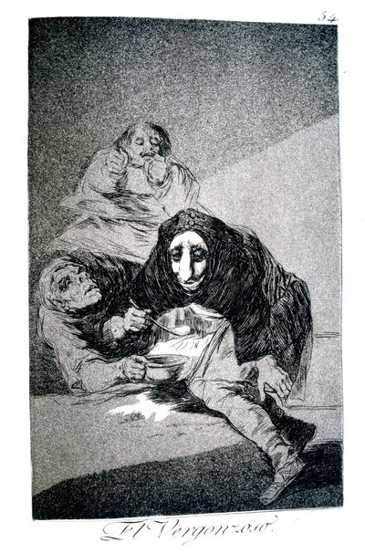 Den skamfulde, 1799 af Francisco de Goya