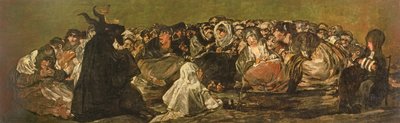 Heksenes sabbat eller den store ged, (et af de sorte malerier), ca. 1821-23 af Francisco de Goya