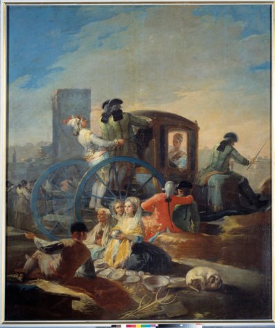 Skålforhandleren. Maleri af Francisco de Goya (1746-1828) af Francisco de Goya