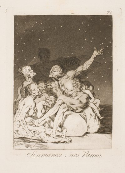 Ved daggry må vi væk af Francisco de Goya