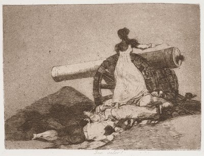 Hvilket mod! fra serien »Krigens katastrofer« af Francisco de Goya