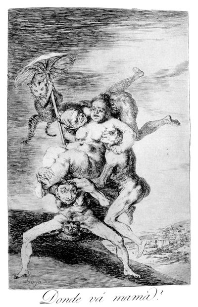 Hvor skal mor hen, 1799 af Francisco de Goya