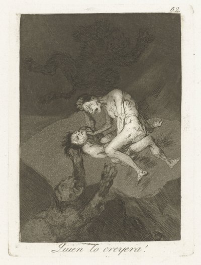 Wie havde det gedacht! Hvem ville tro det! (titel på objekt) Los Caprichos (serietitel) af Francisco de Goya