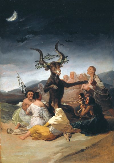 Heksesabbat, 1797-1798 af Francisco de Goya