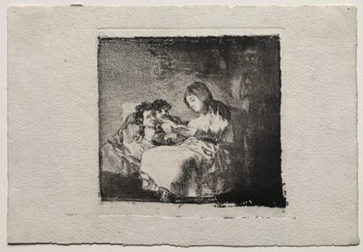 Kvinde læser for to børn af Francisco de Goya