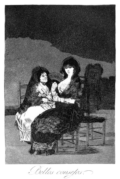 Vidunderlige råd, 1799 af Francisco de Goya