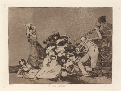 Y son fieras (Og de er som vilde dyr) af Francisco de Goya