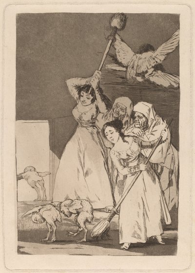 Ya van desplumados (Der bliver de plukket) af Francisco de Goya