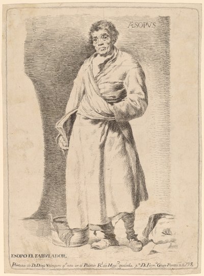 Aesopvs (Aesop) af Francisco de Goya after Diego Velázquez