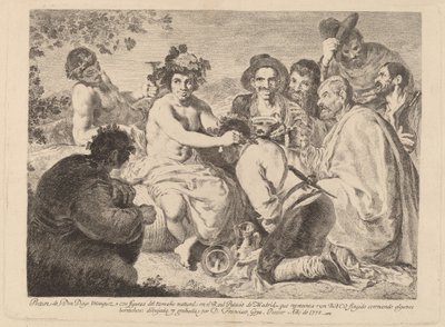 Busser (Bacchus) af Francisco de Goya after Diego Velázquez