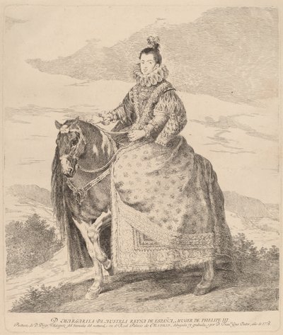 Margaret af Østrig af Francisco de Goya after Diego Velázquez