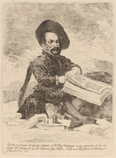 En dværg (En dværg) af Francisco de Goya after Diego Velázquez