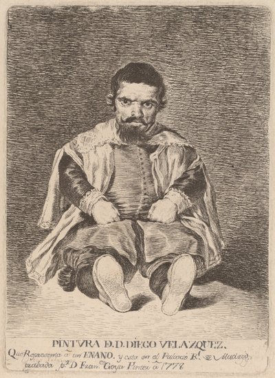 En dværg (en dværg) af Francisco de Goya after Diego Velázquez